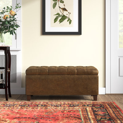 Ardice Faux Leather Upholstered Storage Bench by Lark Manor