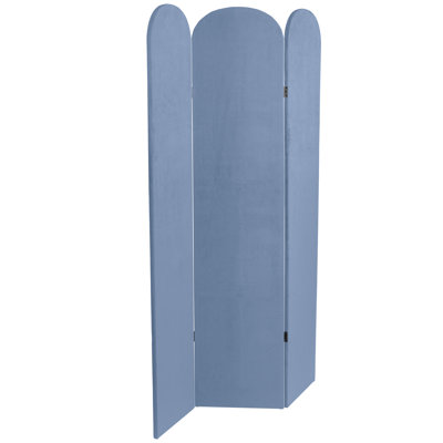 Wayt 3 - Panel Velvet Folding Room Divider