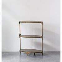 Neubauer Oval Metal End Table by 17 Stories