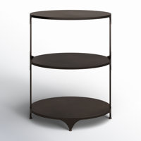 Neubauer Oval Metal End Table by 17 Stories