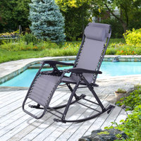 Outdoor Lexi Rocking Metal Chair by Arlmont & Co.