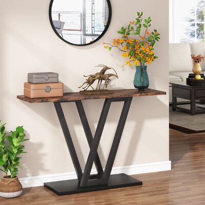 Industrial Console Table by 17 Stories