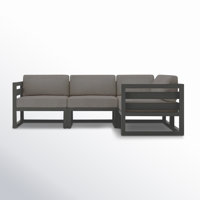 Smith 94" Outdoor Sectional with Sunbrella Cushions by AllModern