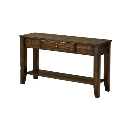 Boneta 49" Wide Console Table with Drawer, Raisin by Red Barrel Studio