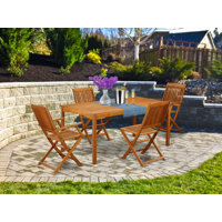 Ean 5 Piece Patio Dining Set