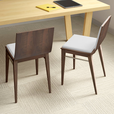 Sawyer Upholstered Solid Back Dining Chair by Upper Square