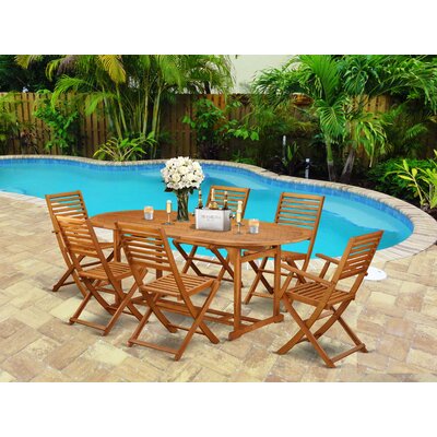 Josef 7 Piece Patio Dining Set by Longshore Tides