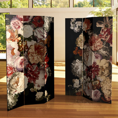Wiener 47.25" W x 72" H 3 Panel Folding Room Divider