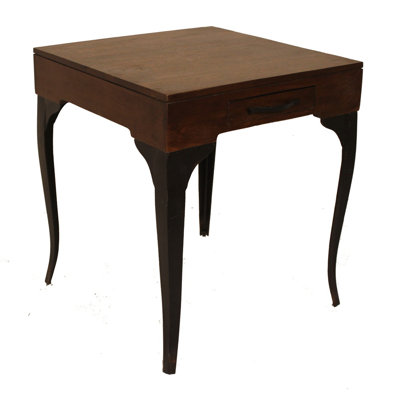 Melange End Table, Medium Brown, 22x22x24 by Designe Gallerie