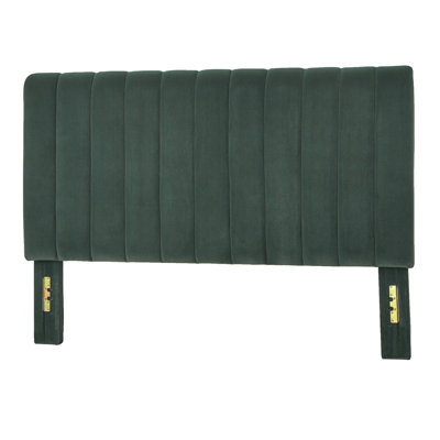 Johniel Queen Velvet Upholstered Panel Headboard