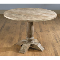 Hermelinda Solid Wood Dining Table by Ophelia & Co.