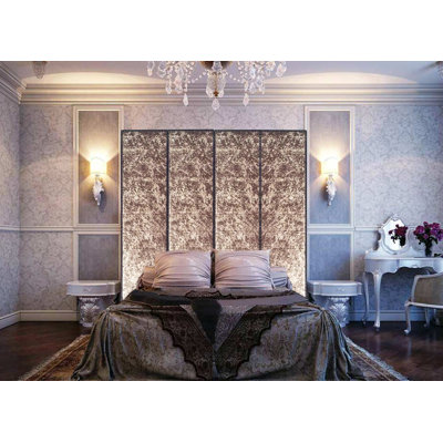 4 Panel 7ft Room Divider by Everly Quinn