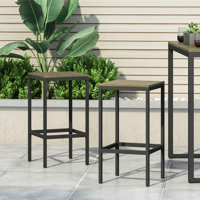 Outdoor Modern Patio Bar Stool by 17 Stories