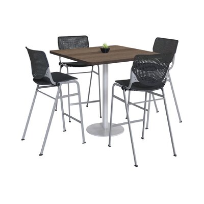 Kool 42" L Square Breakroom Table and Chair Set by KFI Studios