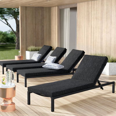 Altje Reclining Chaise Lounge with Cushion
