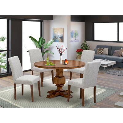 Acacia Solid Wood Dining Set by Red Barrel Studio
