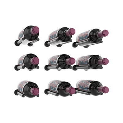 Islais 9 Bottle Wall Mounted Wine Bottle Rack by Rebrilliant