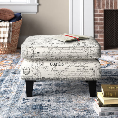 Fircrest 26" Wide Rectangle Script Standard Ottoman