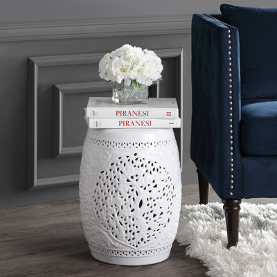 Enriquez Tree of Life Ceramic Garden Stool by World Menagerie