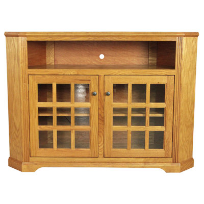 Clopton Solid Wood Corner TV Stand for TVs up to 65"