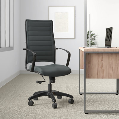 Moriaty Genuine Leather Task Chair by Upper Square