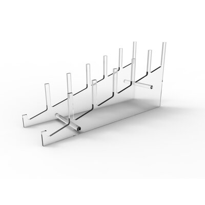Rodrigo Large Multiple Plate Acrylic Rack Holder by Rebrilliant