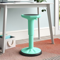 Daniels Wobble Chair Height Adjustable Active Learning Stool Sitting Home Office Green by Trule