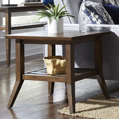 Arees End Table With Storage by Wade Logan