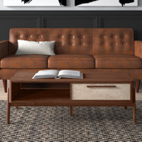 Ronnie 47"W Storage Coffee Table by Mercury Row