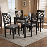 Heil 5 - Piece Solid Oak Dining Set by Charlton Home