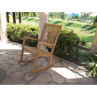 Malave Grade-A Kingston Teak Rocking Chair by Highland Dunes
