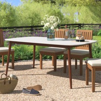 Alyisa Wood Rectangle Dining Table by Lark Manor