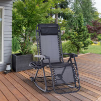 Rakestraw Zero Gravity Reclining Lounge Chair Garden Lounge Rocker Napping Seat by Symple Stuff