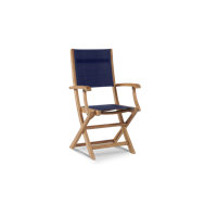 Amirrah Stella Teak Outdoor Dining Folding Armchair by Winston Porter