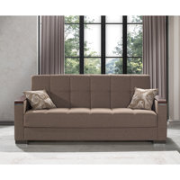 Annalease 88 in. Fabric 3-Seater Twin 3-in-1 Sleeper Sofa Bed with Storage by Hokku Designs