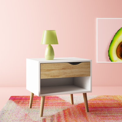 Justus 1-Drawer Nightstand by Wade Logan