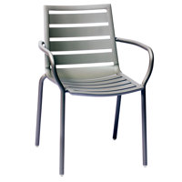 South Beach Stacking Dining Arm Chair by BFM Seating