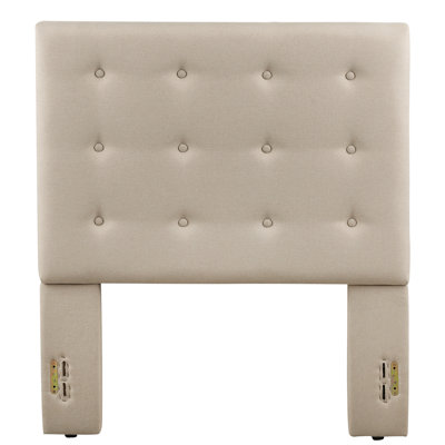 Leilla Twin Upholstered Panel Headboard