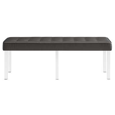 Loft Tufted Vegan Leather Bench by Modway by Modway