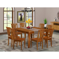 Teressa 9 Piece Butterfly Leaf Dining Set by Alcott Hill