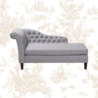 Laurelei Tufted One Round Arm Chaise Lounge by Kelly Clarkson Home