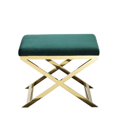 Axel Stainless Steel Accent Stool by Etta Avenue
