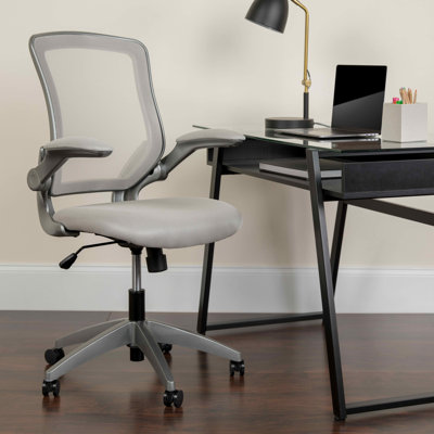 Bonavant Mid-Back Mesh Swivel Ergonomic Task Office Chair with Flip-Up Arms by iHome Studio