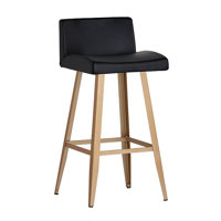 Carothers Upholstered with Metal Frame - Black by George Oliver