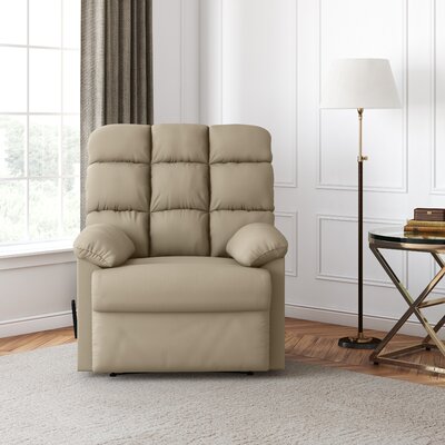 Eger 34" Wide Manual Zero Clearance Standard Recliner by Lark Manor