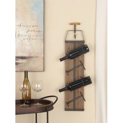 Dimond 4 Bottle Wall Mounted Wine Bottle Rack by Millwood Pines
