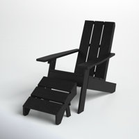 Byrnes Plastic Adirondack Chair with Ottoman by AllModern