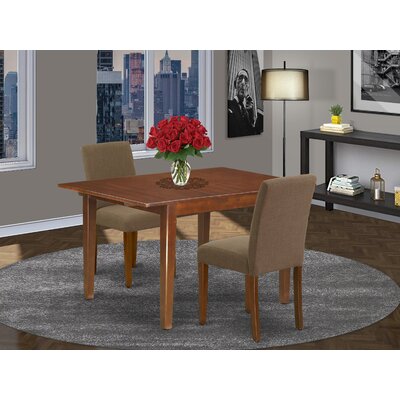 Gebbert Rubberwood Solid Wood Dining Set by Winston Porter