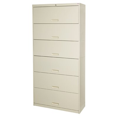 Pandora 6 Door 36" W Legal Size and Locking High Vertical Filing Cabinet by Rebrilliant