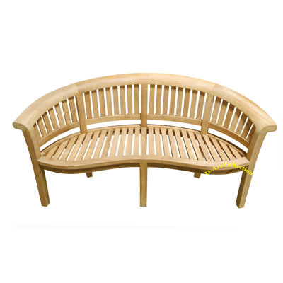 Wunder Teak Wood Garden Bench by Highland Dunes